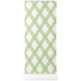 Trellina Diamond Meadow on Blanc Wallpaper Sample