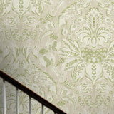 Damaskus Grand Green Bird Wallpaper Sample