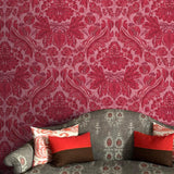 Damaskus Grasscloth Mulberry Wallpaper Sample