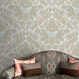 Damaskus Stone Blue Wallpaper Sample