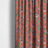 Amalita Floral Burnt Orange Fabric Sample