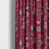 Amilita Floral Fuchsia Red Fabric Sample
