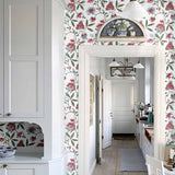 Amalita Floral White Wallpaper Sample