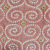 Anushka Pink Blush Embroidered Fabric Sample