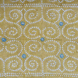Anushka Mustard Yellow Embroidered Fabric Sample