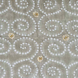 Anushka Taupe Embroidered Fabric Sample