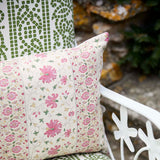 Aztec Geo Green Performance Fabric Sample