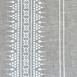 Bela Stripe White Fabric Sample