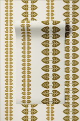 Cabbage Stripe Hazelnut Wallpaper Sample