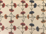 Clin Cross Campanula Blue and Sand Wallpaper Sample