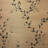 Camille Grasscloth Night Wallpaper Sample