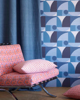 Condesa Paperweave Indigo Wallpaper Sample