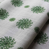 Coral String Emerald Green Fabric Sample