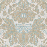 Damaskus Stone Blue Wallpaper Sample