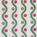 Wiggle Green & Pink Fabric Sample