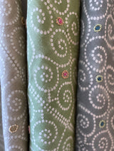 Anushka Light Green Embroidered Fabric Sample