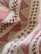 Una Berry Blush Embroidered Fabric Sample