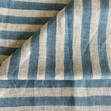 Ida Stripe Denim Blue Fabric Sample