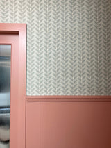 Cassis Grasscloth Seaglass Wallpaper Sample
