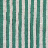 Ida Stripe Deep Turquoise Fabric Sample