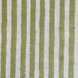 Ida Stripe Olive Green Fabric Sample