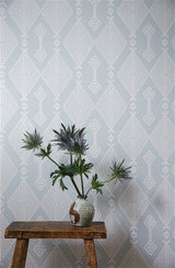 Inca Blue Sage Wallpaper Sample