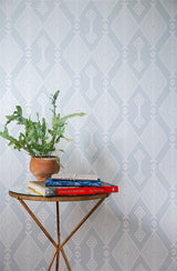 Inca Blue Sage Wallpaper Sample