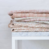 Taraka Dusty Pink Embroidered Fabric Sample