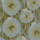 Billie Fern Green Wallpaper Sample