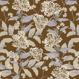 Grier Saddle Brown Wallpaper Sample