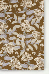 Grier Saddle Brown Wallpaper Sample