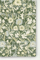 Martha Deep Green Wallpaper Sample