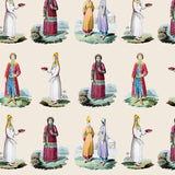 Costumes Cream Wallpaper Sample