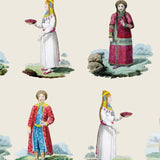 Costumes Cream Wallpaper Sample