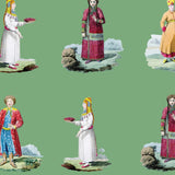 Costumes Pea Wallpaper Sample