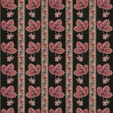 Serafina Stripe Onyx Black Fabric Sample