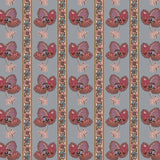 Serafina Stripe Twilight Blue Wallpaper Sample