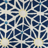 Taraka Indigo Embroidered Fabric Sample