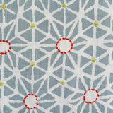 Taraka Slate Blue Embroidered Fabric Sample