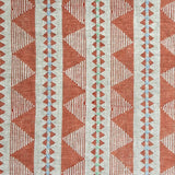 Una Coral Embroidered Fabric Sample