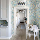 Venezia Turquoise Wallpaper Sample