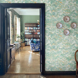 Venezia Sea Green Wallpaper Sample