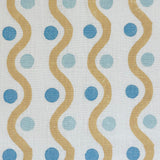 Wiggle Yellow & Blue Fabric Sample