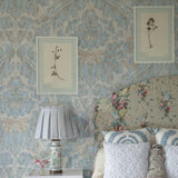 Damaskus Grasscloth Abalone Wallpaper Sample