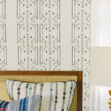 AKAN Onyx (Grasscloth) Wallpaper Sample