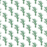 Coral Dash Emerald Green Wallpaper Sample