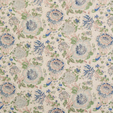 Dahlia Blue Wallpaper Sample