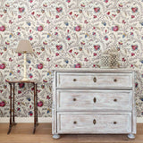 Indienne Grande Cream Pink Wallpaper Sample