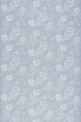 Indiennes Monochrome Blue Wallpaper Sample