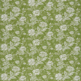 Indiennes Monochrome Green Wallpaper Sample